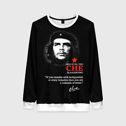 Свитшот женский Che Guevara автограф, цвет: 3D-белый