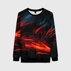 Женский свитшот Red black abstract
