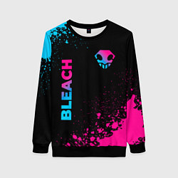 Женский свитшот Bleach - neon gradient: надпись, символ