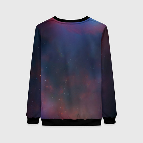 Женский свитшот Туманность дракона / 3D-Черный – фото 2