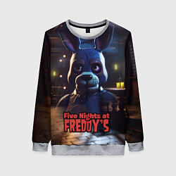 Свитшот женский Five Nights at Freddys Bonnie, цвет: 3D-меланж