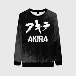 Свитшот женский Akira glitch на темном фоне, цвет: 3D-черный