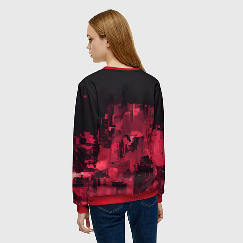 Женский свитшот Безумная демонесса / 3D-Красный – фото 4