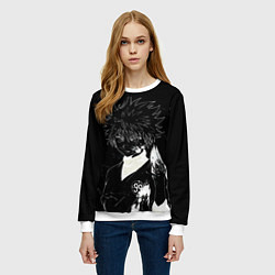 Свитшот женский Киллуа Золдик - Хантер, цвет: 3D-белый — фото 2