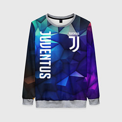 Свитшот женский Juventus logo blue, цвет: 3D-меланж