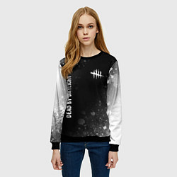 Свитшот женский Dead by Daylight glitch на темном фоне: надпись, с, цвет: 3D-черный — фото 2