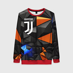 Свитшот женский Juventus orange black style, цвет: 3D-красный