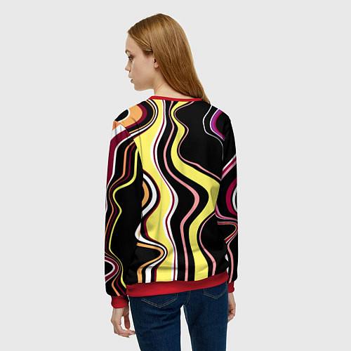 Женский свитшот Дисгармония / 3D-Красный – фото 4