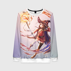 Свитшот женский Коносуба Мэгумин, цвет: 3D-белый