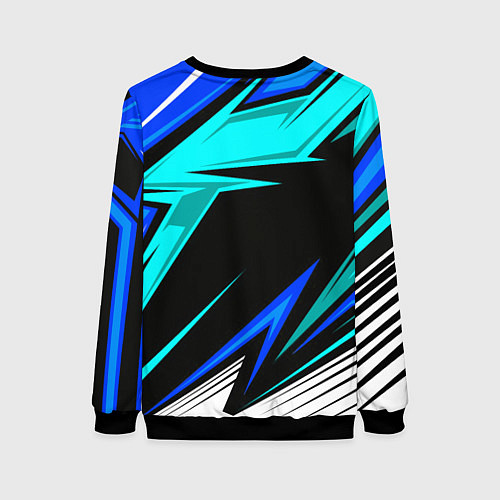 Женский свитшот Фольцваген - sport uniform / 3D-Черный – фото 2