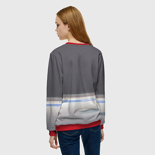 Женский свитшот Panda striker of the Florida Panthers / 3D-Красный – фото 4