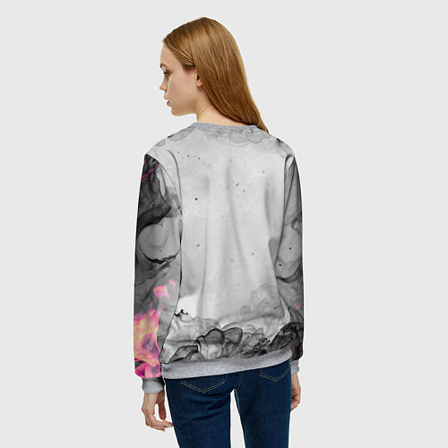 Женский свитшот Papa Roach grey / 3D-Меланж – фото 4