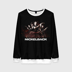 Свитшот женский Nickelback brutal, цвет: 3D-белый