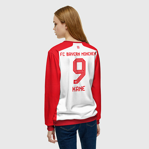 Женский свитшот Харри Кейн Бавария Мюнхен форма 2324 домашняя / 3D-Красный – фото 4