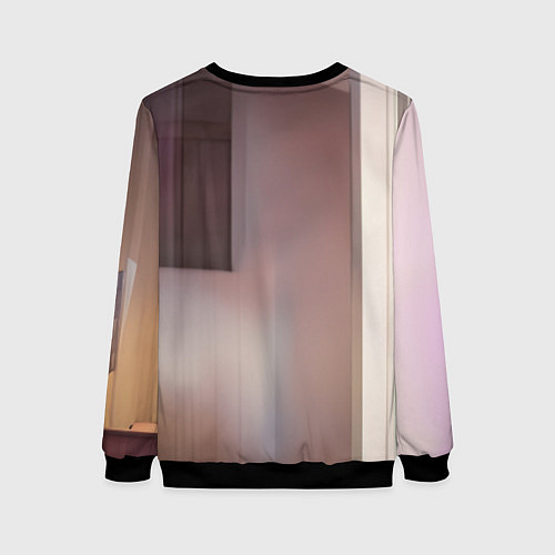 Женский свитшот Милая аниме блондинка / 3D-Черный – фото 2