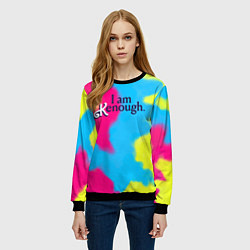 Свитшот женский I Am Kenough Tie-Dye, цвет: 3D-черный — фото 2