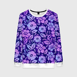 Женский свитшот Фиолетовые цветочки