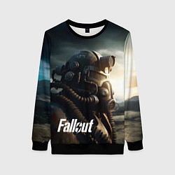 Свитшот женский Fallout man game, цвет: 3D-черный