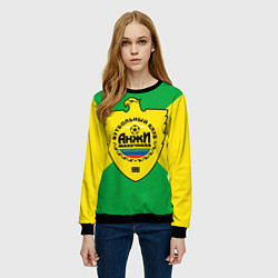 Свитшот женский ФК Анжи, цвет: 3D-черный — фото 2