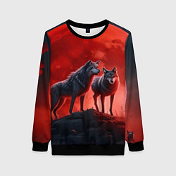 Женский свитшот Кровавая луна