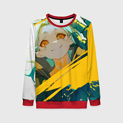 Свитшот женский Cyberpunk Edgerunners Ребекка, цвет: 3D-красный