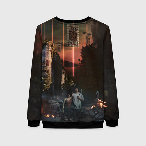 Женский свитшот Алиса в пограничье 2 / 3D-Черный – фото 2