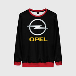 Свитшот женский Opel sport car, цвет: 3D-красный
