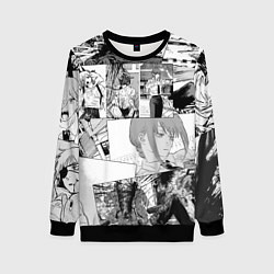 Женский свитшот Человек Бензопила манга