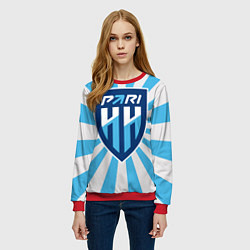 Свитшот женский Пари Нижний Новгород ФК, цвет: 3D-красный — фото 2