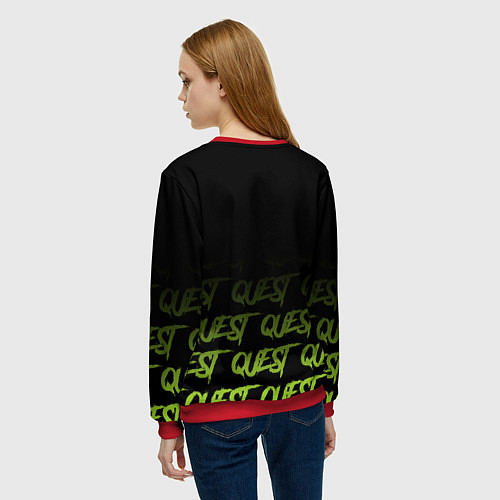 Женский свитшот Quest esports / 3D-Красный – фото 4