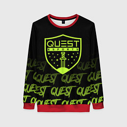 Свитшот женский Quest esports, цвет: 3D-красный