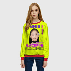 Свитшот женский Jennie - певица Blackpink, цвет: 3D-красный — фото 2