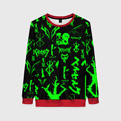 Свитшот женский Berserk neon green, цвет: 3D-красный