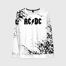 Женский свитшот ACDC rock collection краски черепа