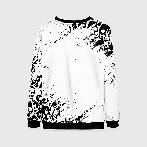 Женский свитшот ACDC rock collection краски черепа / 3D-Черный – фото 2