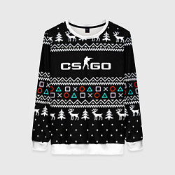 Женский свитшот CS GO новогодний свитер с оленями