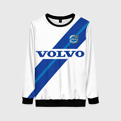 Свитшот женский Volvo - white and blue, цвет: 3D-черный