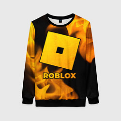 Свитшот женский Roblox - gold gradient, цвет: 3D-черный