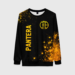 Женский свитшот Pantera - gold gradient вертикально