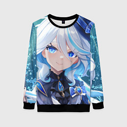 Свитшот женский Genshin Impact Furina Smile, цвет: 3D-черный