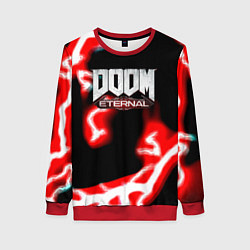 Свитшот женский Doom eternal storm, цвет: 3D-красный