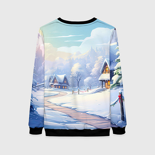 Женский свитшот Милый дракон 2024 года / 3D-Черный – фото 2