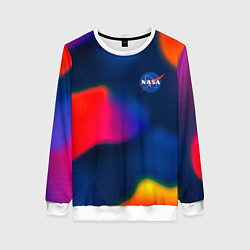 Свитшот женский Nasa gradient sportcolor, цвет: 3D-белый