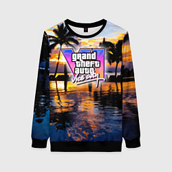 Женский свитшот Grand theft auto 6 vice city