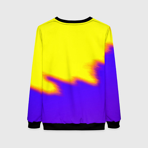 Женский свитшот НБА баскетбол краски неоновые желтые / 3D-Черный – фото 2