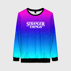 Женский свитшот Stranger Things gradient colors