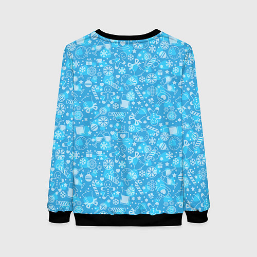 Женский свитшот Удивленный дракон 2024 / 3D-Черный – фото 2