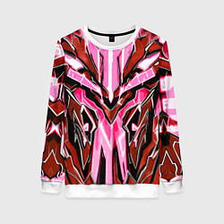 Женский свитшот Розовый кибер доспех