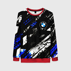 Женский свитшот BMW stripes color auto sport