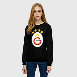 Свитшот женский Galatasaray logo fc, цвет: 3D-черный — фото 2